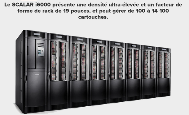 Scalar i6000 :  Une bibliothèque de bandes magnétiques évolutive